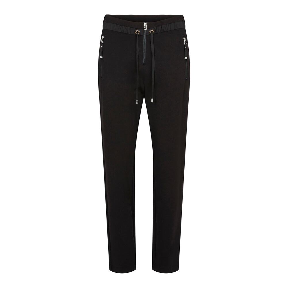 Women's Black Pants Size 6 I'CONA Stretchy Athletic Straight Leg Athleisure NWT
